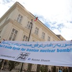 Naame Shaam protest at the Iranian embassy in Vienna, 12 May 2014