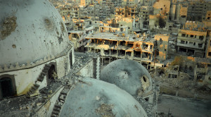 Destroyed mosque in Homs