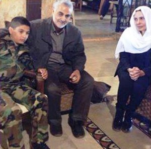 Soleimani visit Hilal al-Assad's family