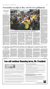 Page A9 of the Washington Post, 7 Dec 2015